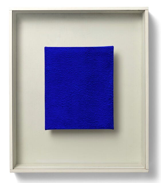 Yves Klein | Untitled Blue Monochrome, (IKB 322) (1959) | Artsy