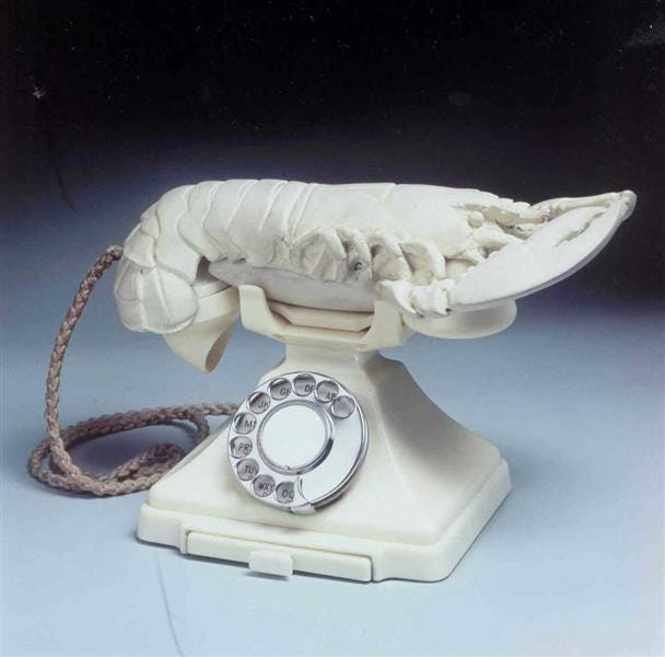Aphrodisiac Telephone (Lobster Phone), c.1936 - c.1938 - Salvador Dali