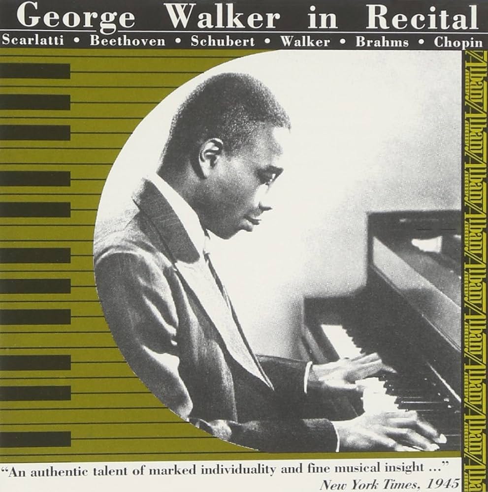 Domenico Scarlatti, Ludwig van Beethoven, Franz Schubert, Frederic Chopin, George  Walker, Johannes Brahms, George Walker - George Walker in Recital -  Amazon.com Music