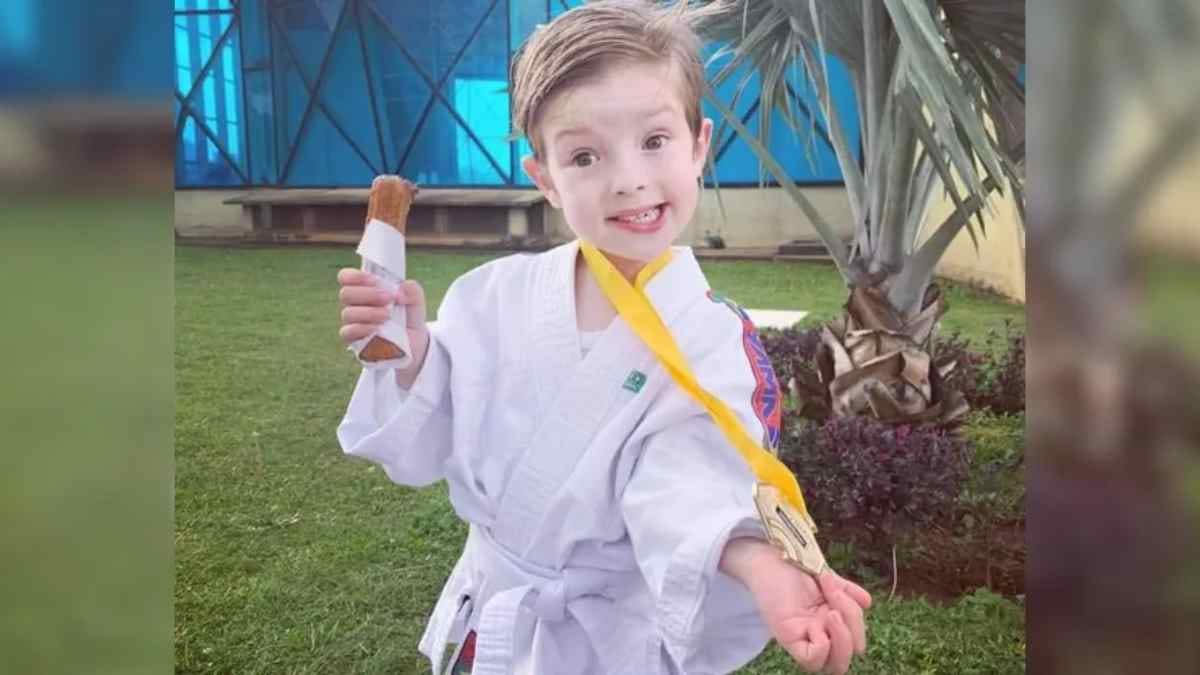 José Eduardo Floriano Peixoto Lopes, 5 anos, morreu após ter um mal súbito enquanto brincava com amigos em Ponta Grossa 