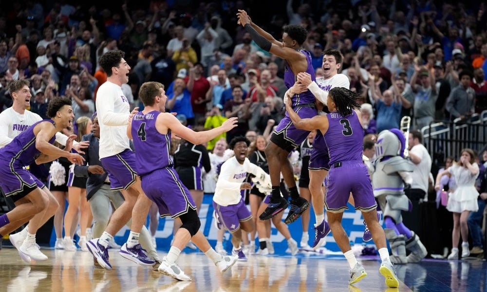 Where is Furman, the team that upset Virginia in 2023 NCAA tournament?