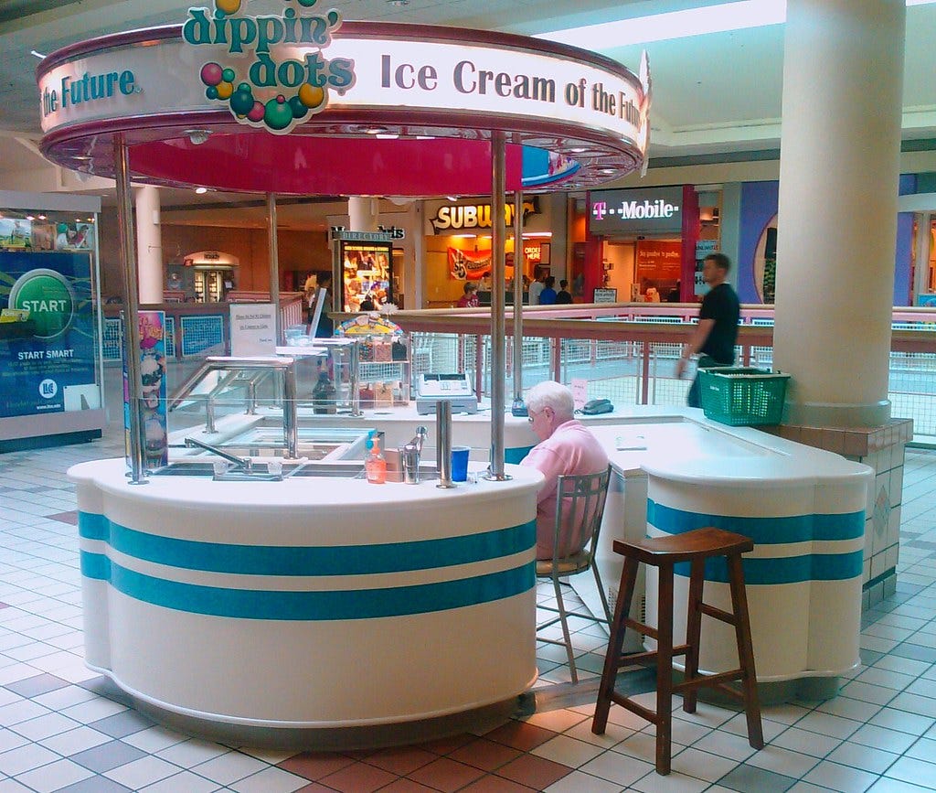 THE MALL - Of The Future | dippin' dots have been "the ice c… | Flickr
