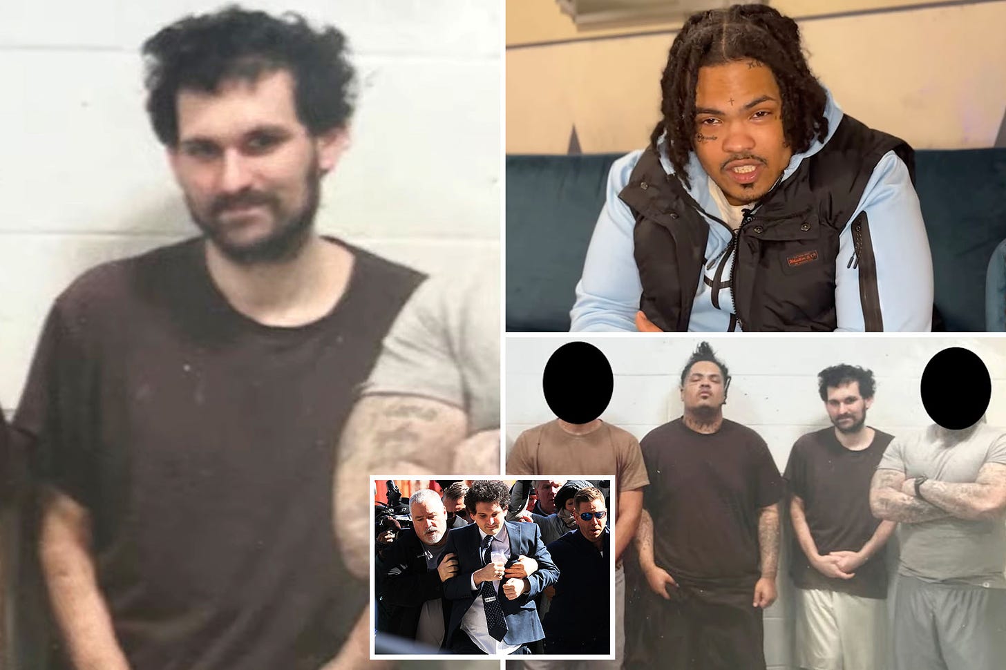 Sam Bankman-Fried pictured in jail, poses alongside ex-gang members