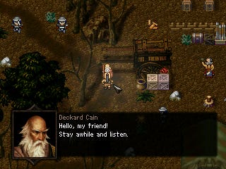 Diablo - RPG Maker Images :: Dialog system - Deckard Cain is not included  in this game. :: rpgmaker.net