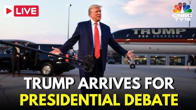 Donald Trump LIVE: Trump Arrives in Atlanta for First Presidential Debate |  Trump vs Biden | N18G