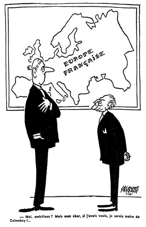 Cartoon by Faizant on General de Gaulle's Europe (7 July 1962) - CVCE  Website