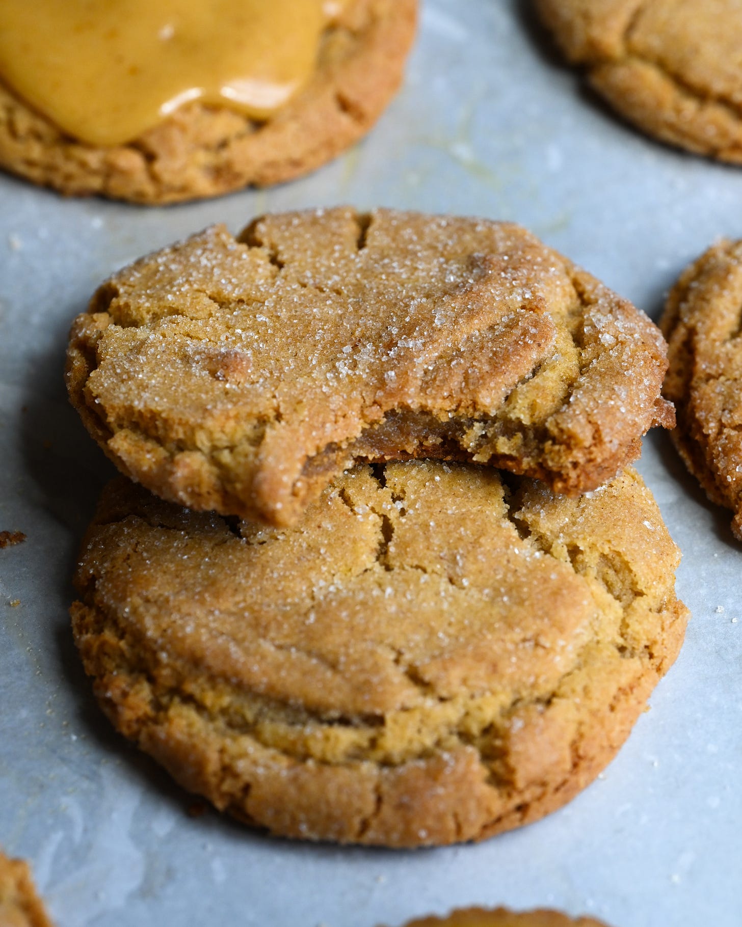 Two Pumpkin Cookies by Sam buttermilk weekly
