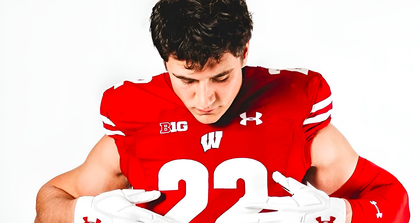 Wisconsin Badgers edge rusher Mason Reiger