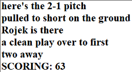 Diamond Mind Baseball Play By Play