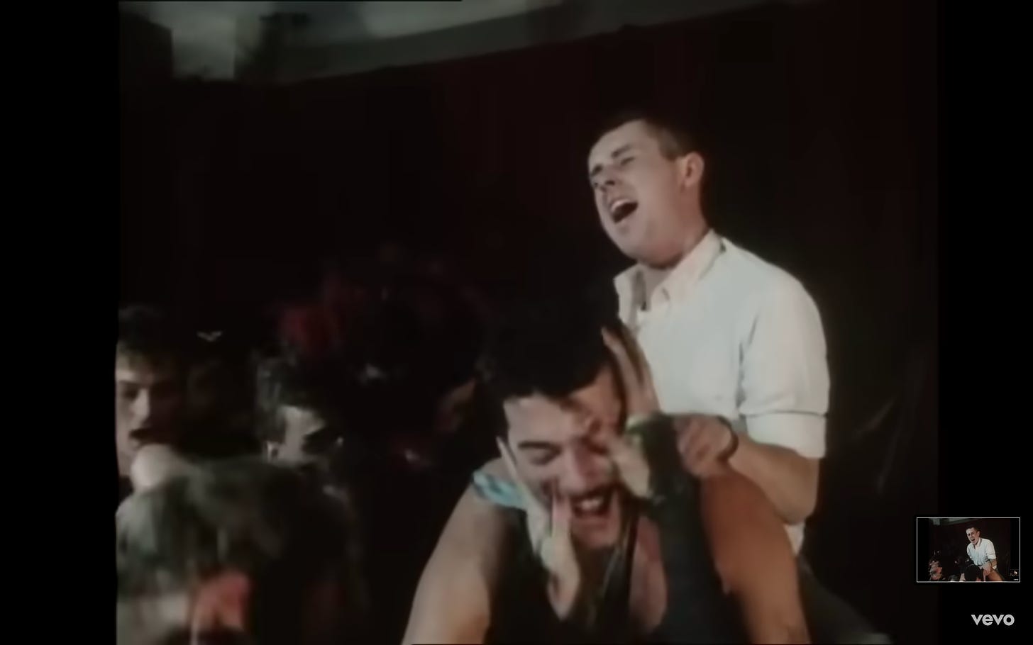 Holly Johnson and Paul Rutherford featured in "Relax" music video