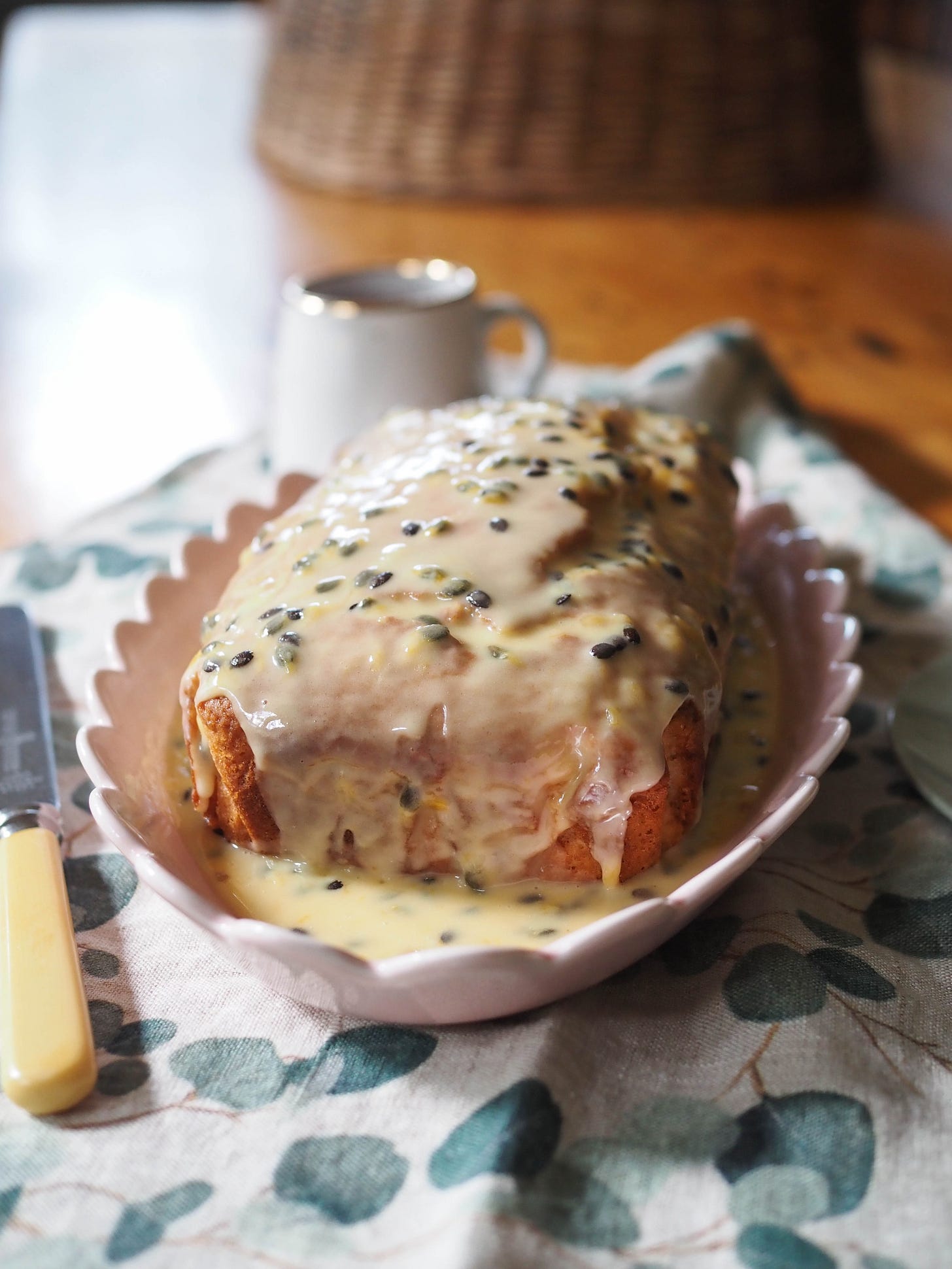 Passionfruit and Macadamia Oil Cake