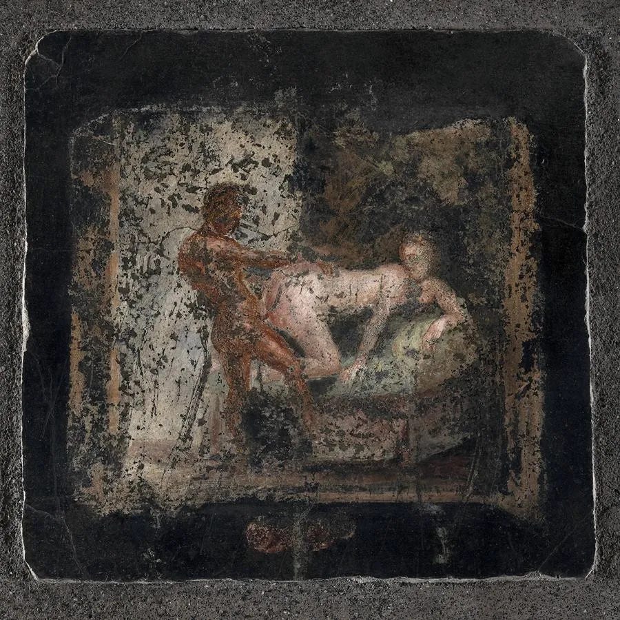 Fresco of a couple having sex
