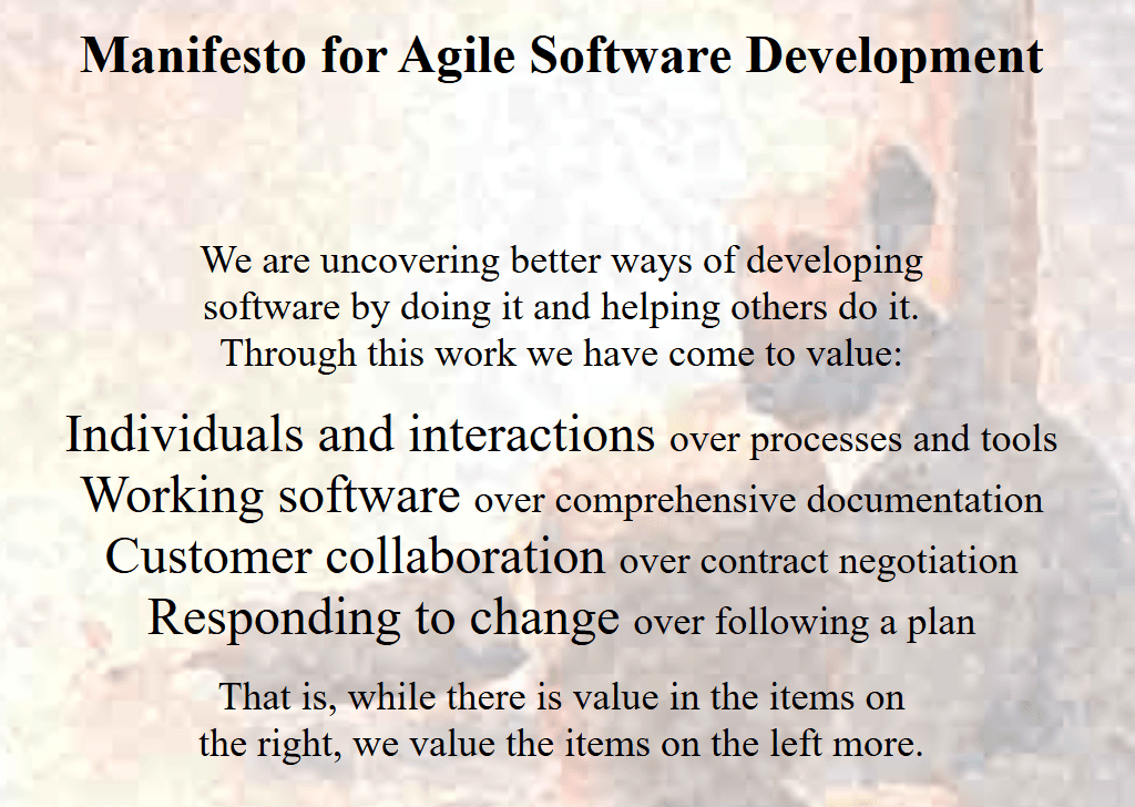 The Manifesto for Agile Software Development