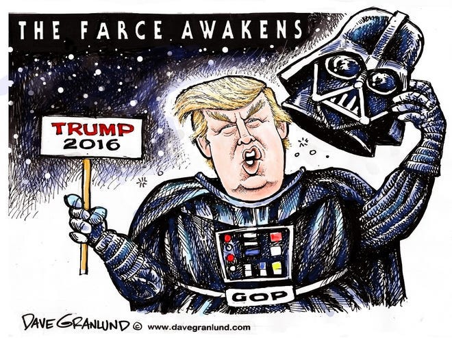 Granlund cartoon: Trump Star Wars