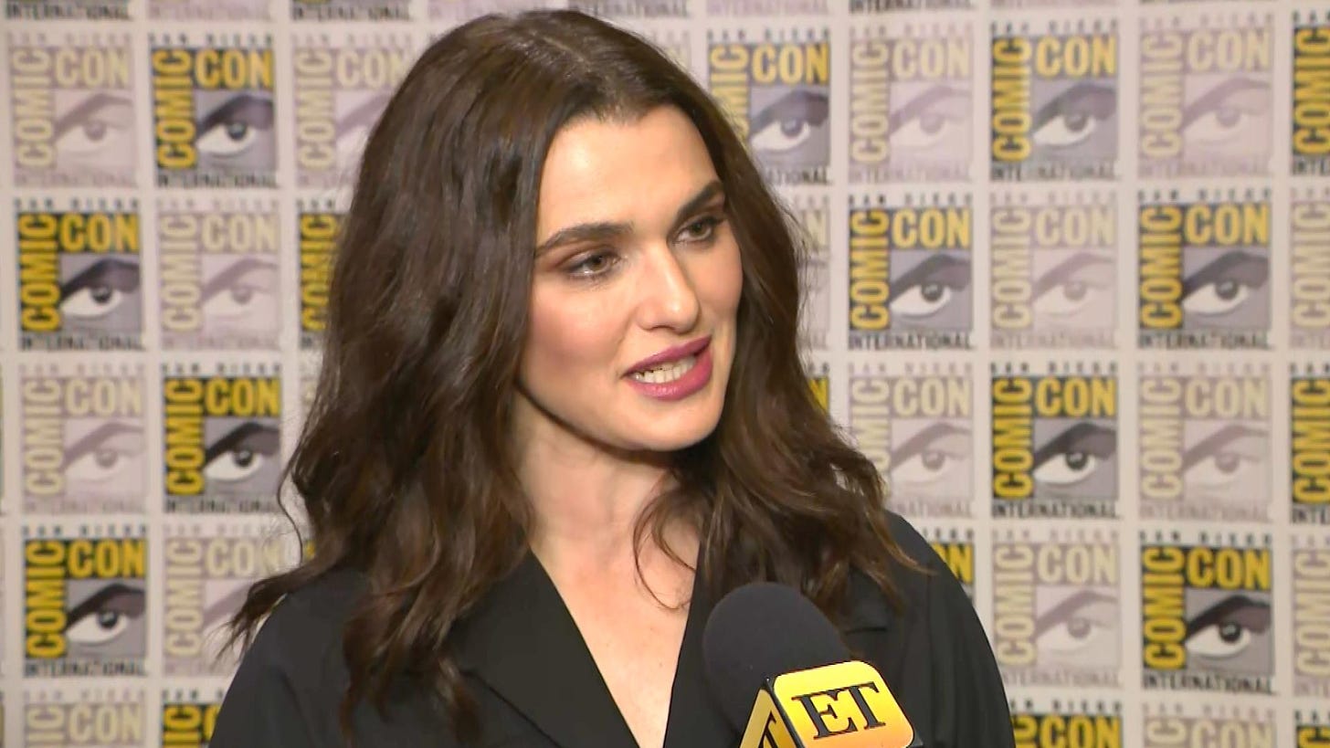 rachel weisz goes black widow at comic con 2019