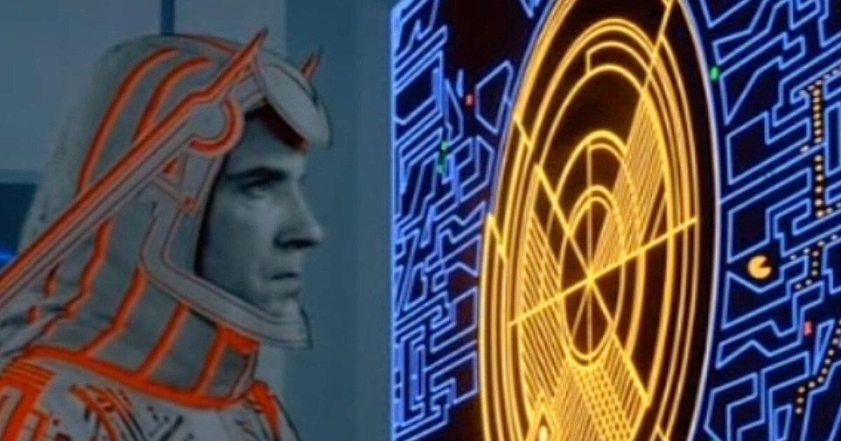 Pac-Man in Tron