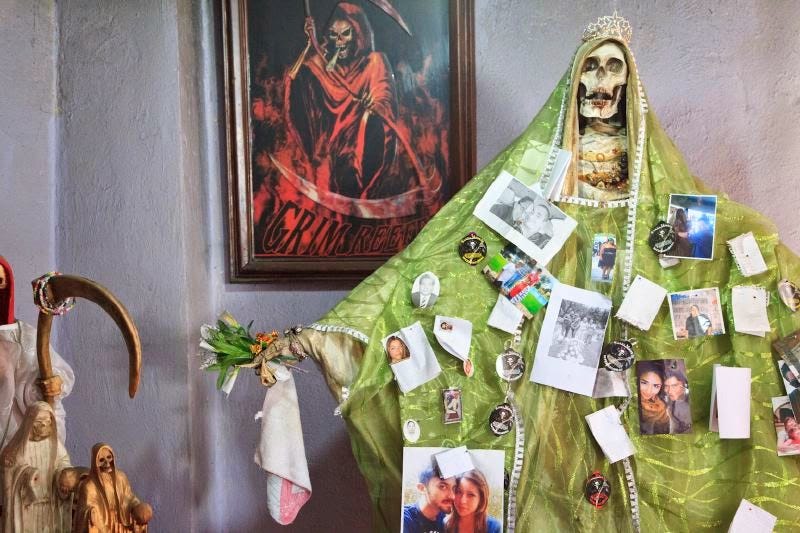 Morbid Anatomy: Santa Muerte Shrine, Tultitlan, Mexico