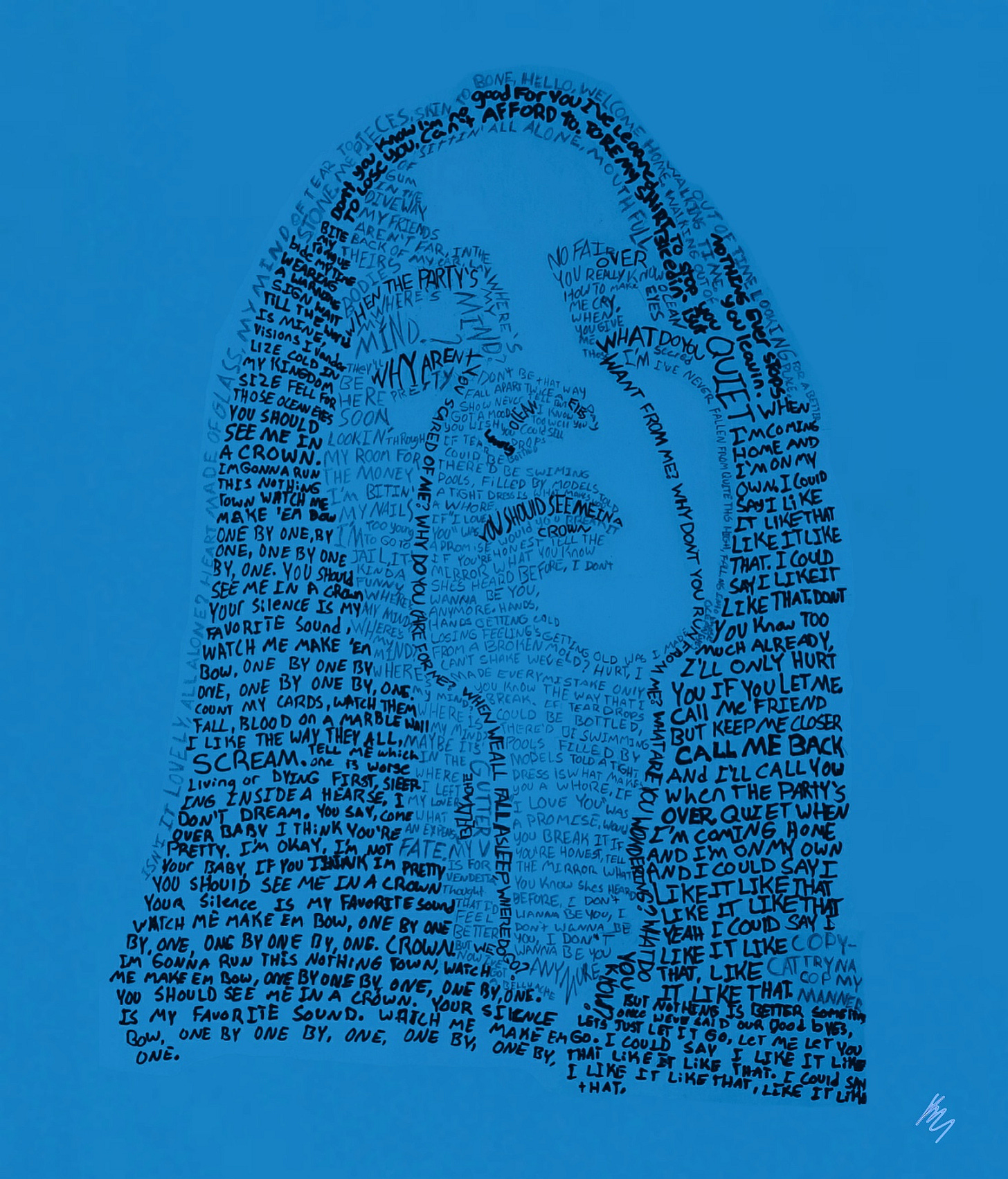 Billie Eilish - Word Art Portrait Billie Eilish - Word Art Portrait