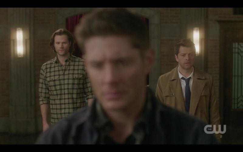 dean angry at supernatural repeating history with sam castiel