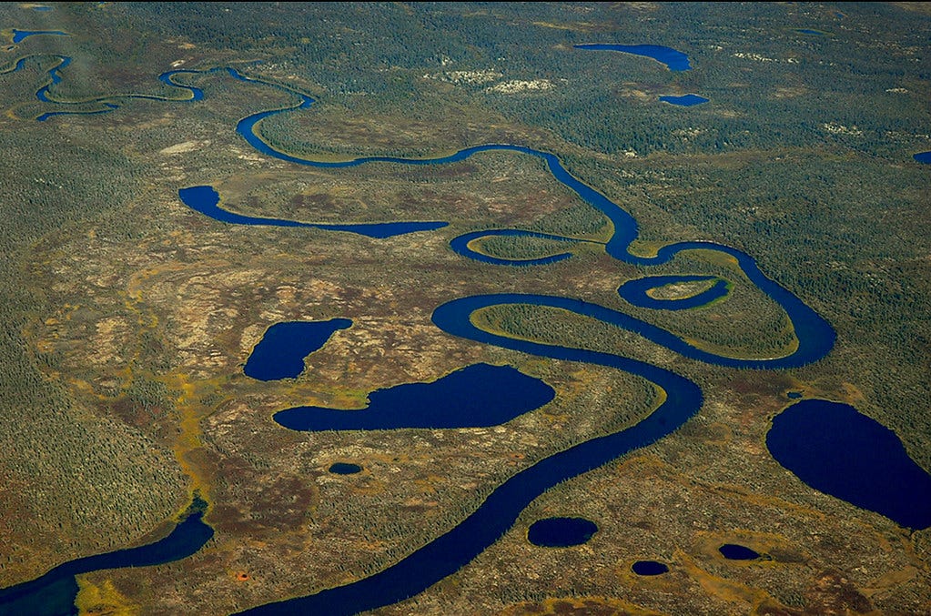 Image of oxbow lakes