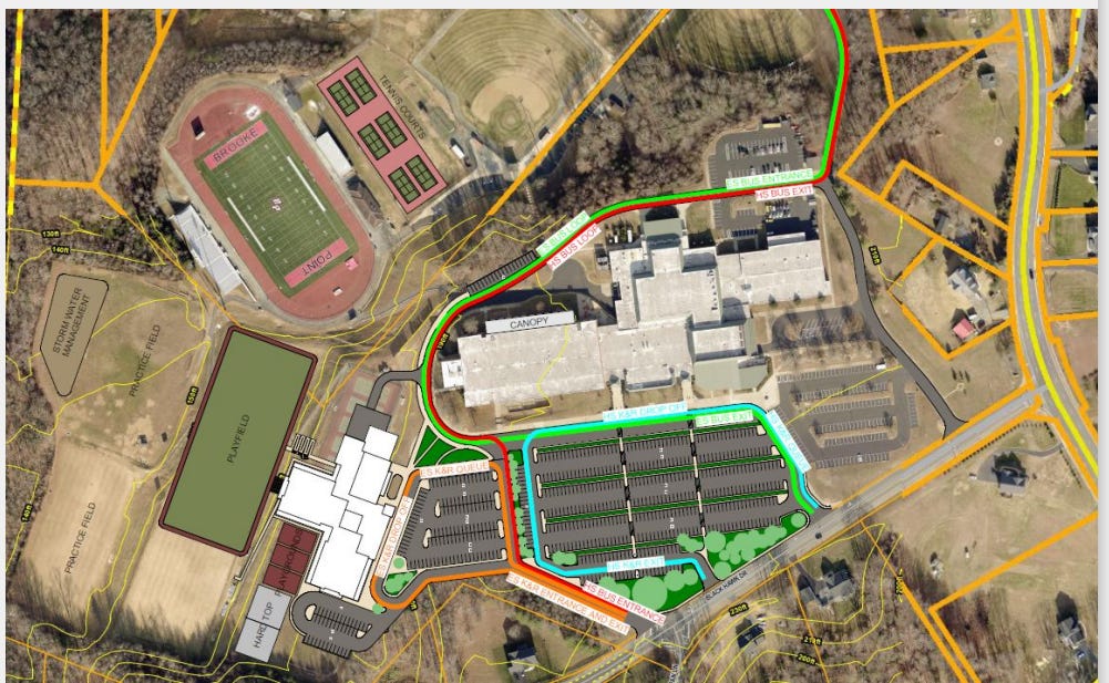 Proposed site plan for Stafford elementary school #19