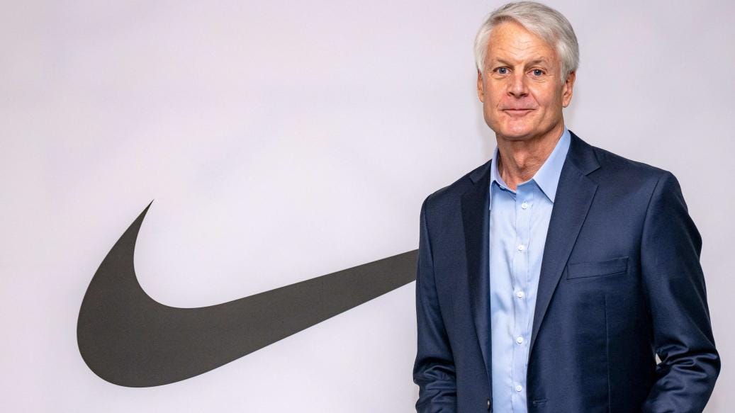 Nike CEO John Donahoe stepping down, replaced by Elliott Hill