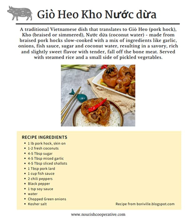 gio heo kho nuoc dua