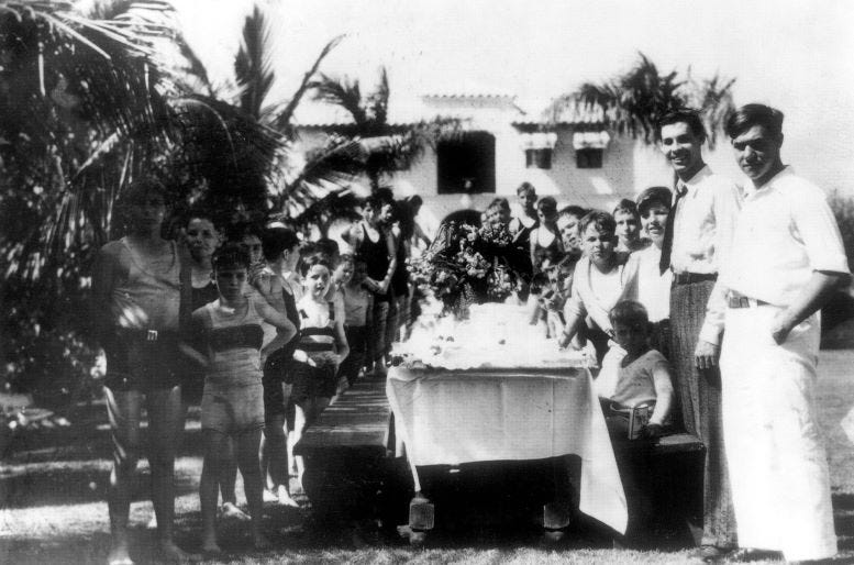 Sonny’s birthday party at Capone’s Palm Island estate. Courtesy of HistoryMiami Museum.