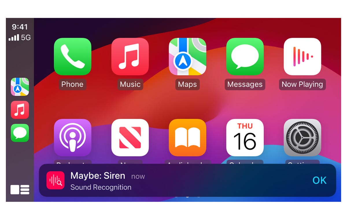 Voice Control now works in CarPlay. (Image Source: Apple)
