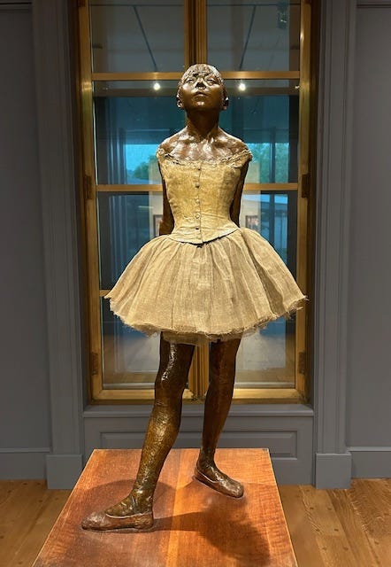 Degas' little dancer at the Clark in Massachusetts