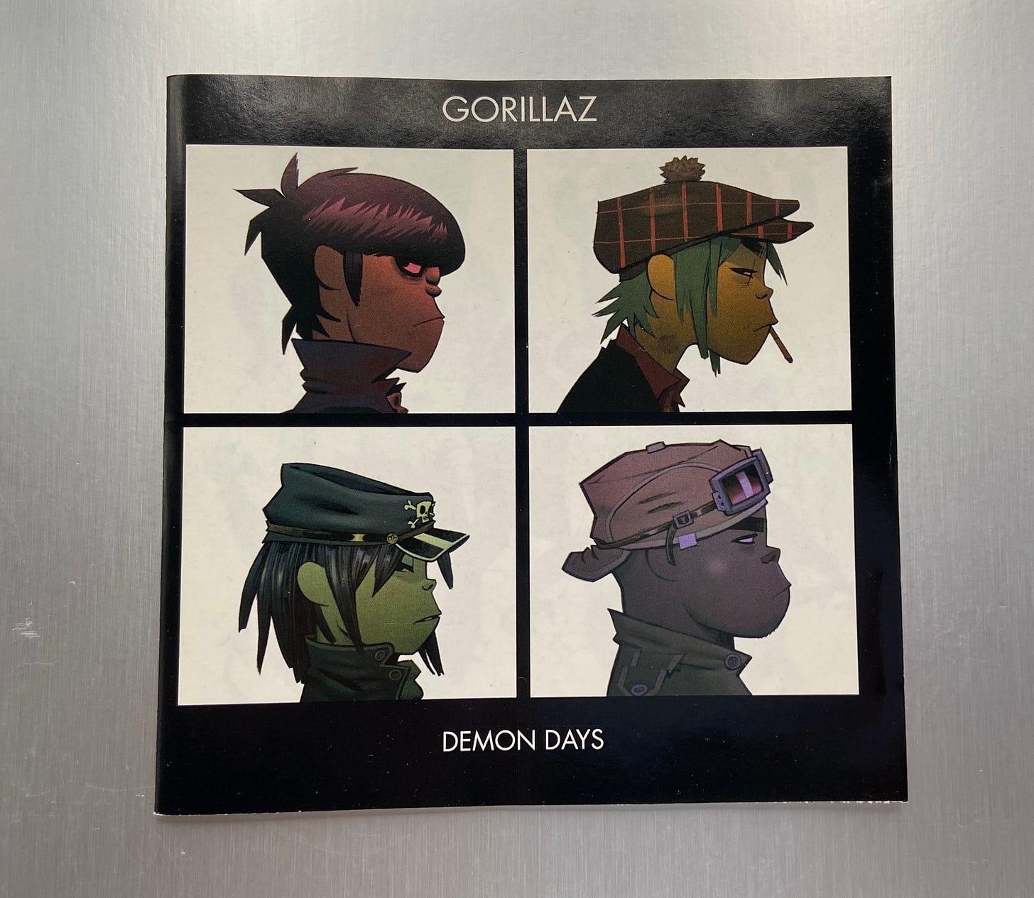 the album booklet for Demon Days by Gorillaz.