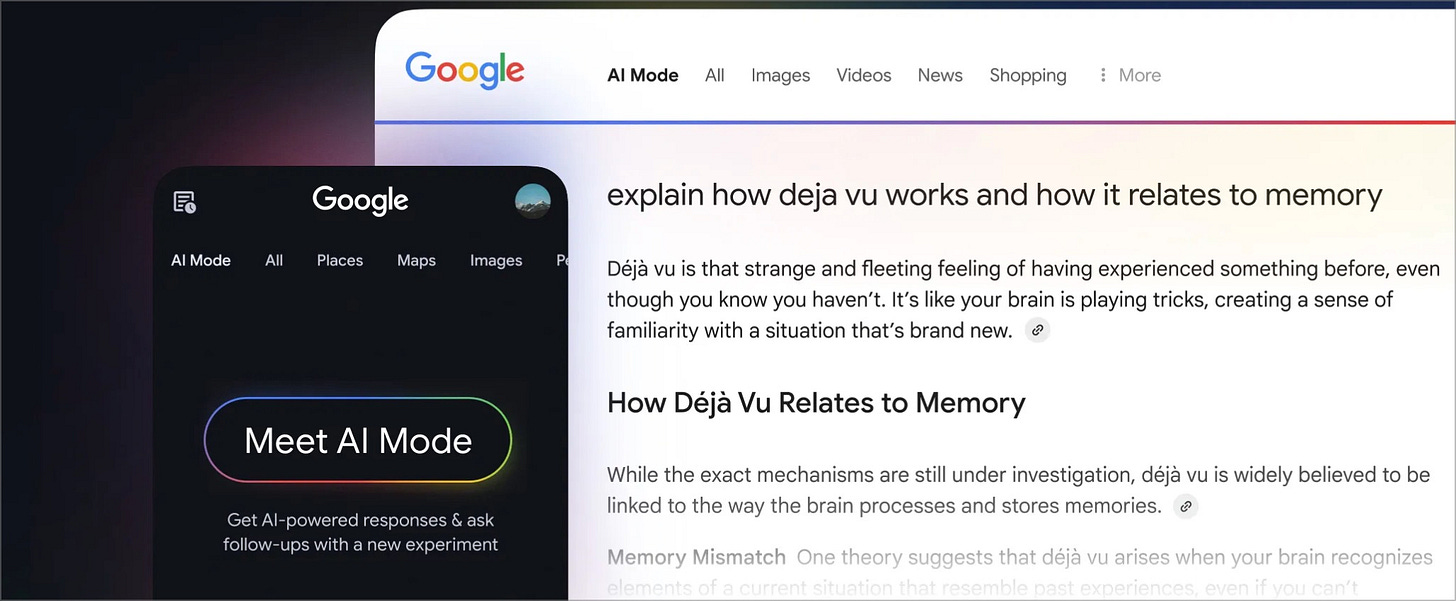 presentación de AI Mode de Google