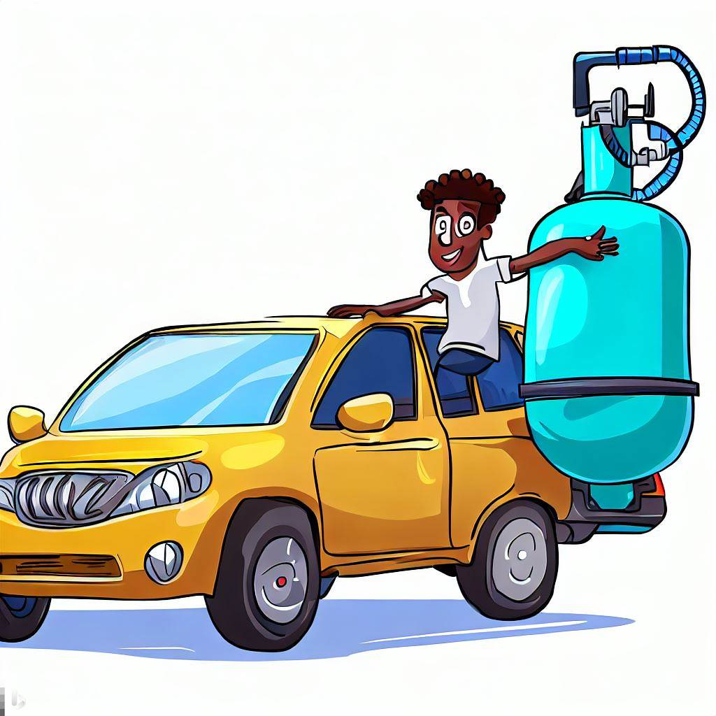 How to convert your car to use Compressed Natural Gas in Nigeria Cartoon Style