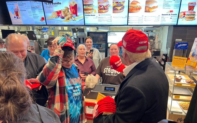 Trump Bashes Biden, Heads to McDonald's in East Palestine – Rolling Stone