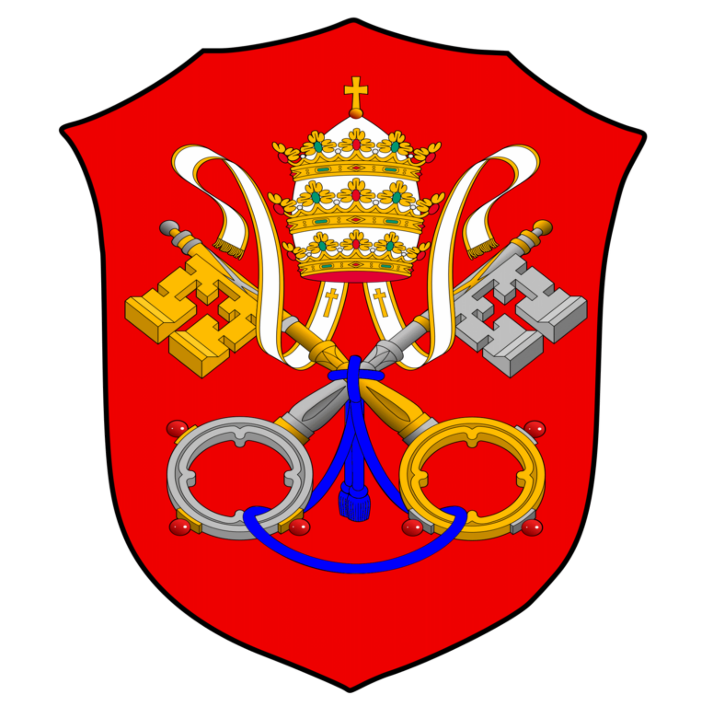 Coat of arms (15th–19th cent.) Coat of arms (Sede vacante) of Papal States