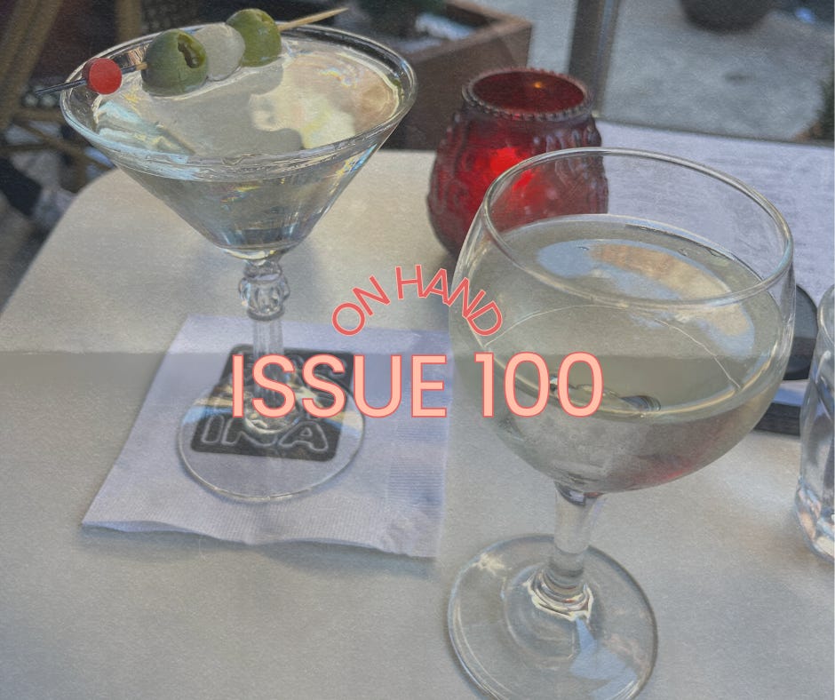 issue 100 of on hand