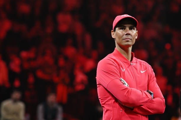 Rafael Nadal attends The Netflix Slam, a live Netflix Sports event at the MGM Resorts | Michelob Ultra Arena on March 03, 2024 in Las Vegas, Nevada.