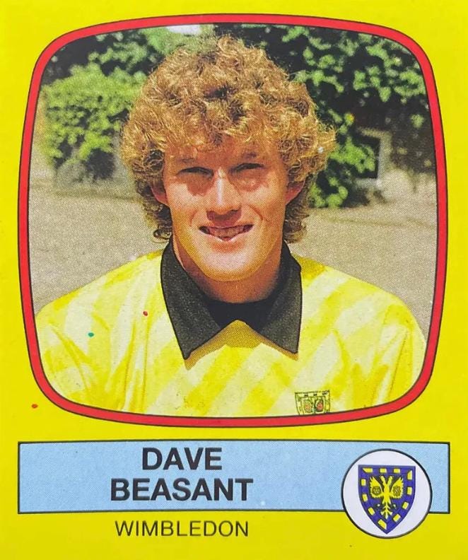 Dave Beasant Panini's Football 88