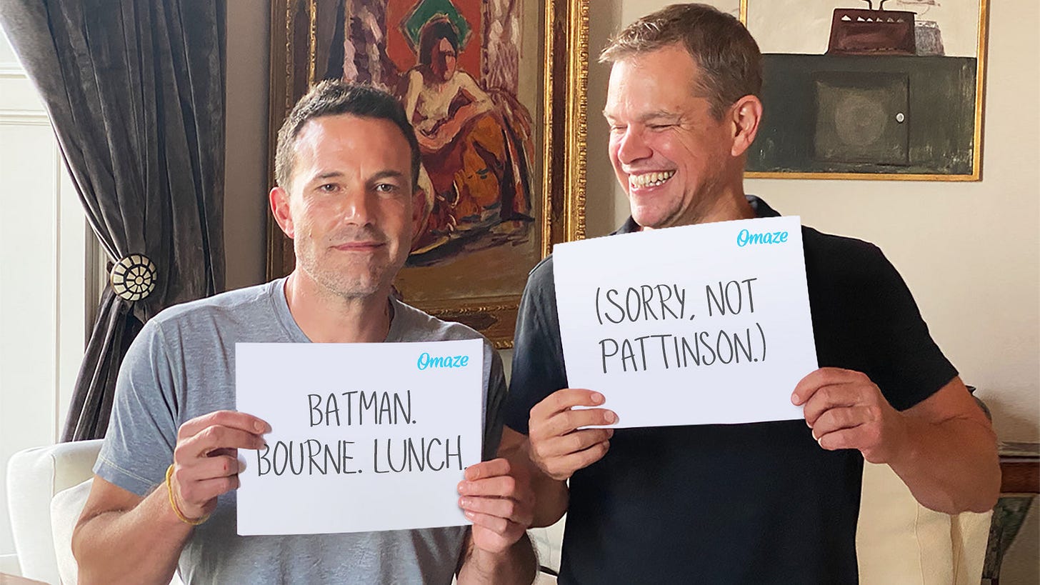 Get Lunch with Matt Damon & Ben Affleck in Los Angeles Get Lunch with Matt Damon & Ben Affleck in Los Angeles