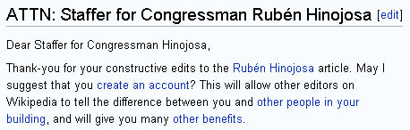 ATTN: Staffer for Congressman Rubén Hinojosa