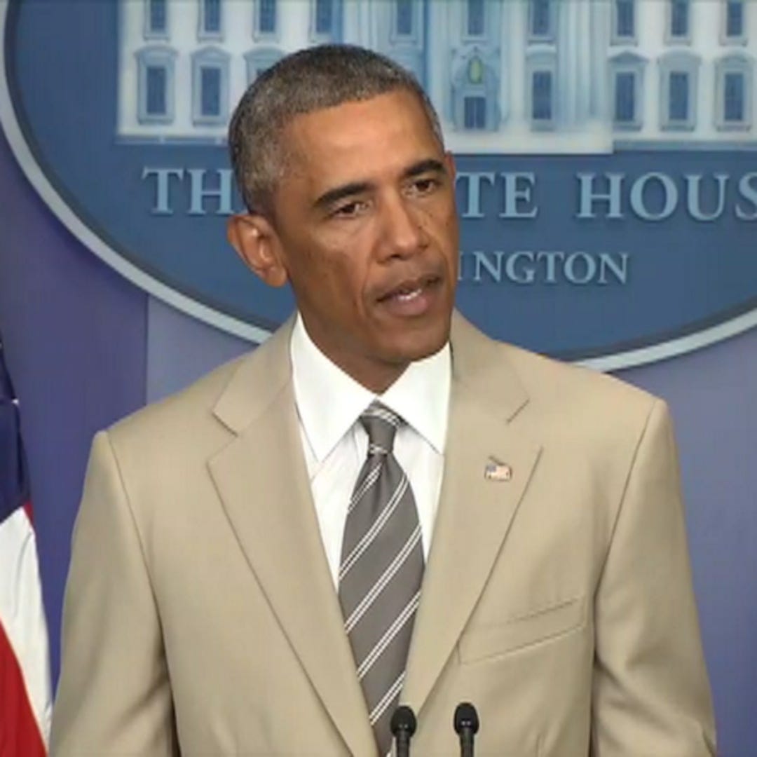 Twitter Reacts to President Obama's Tan Suit - E! Online - AU