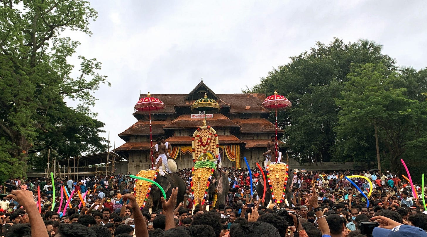 Thrissur Pooram 🐘🥁🎺🎆