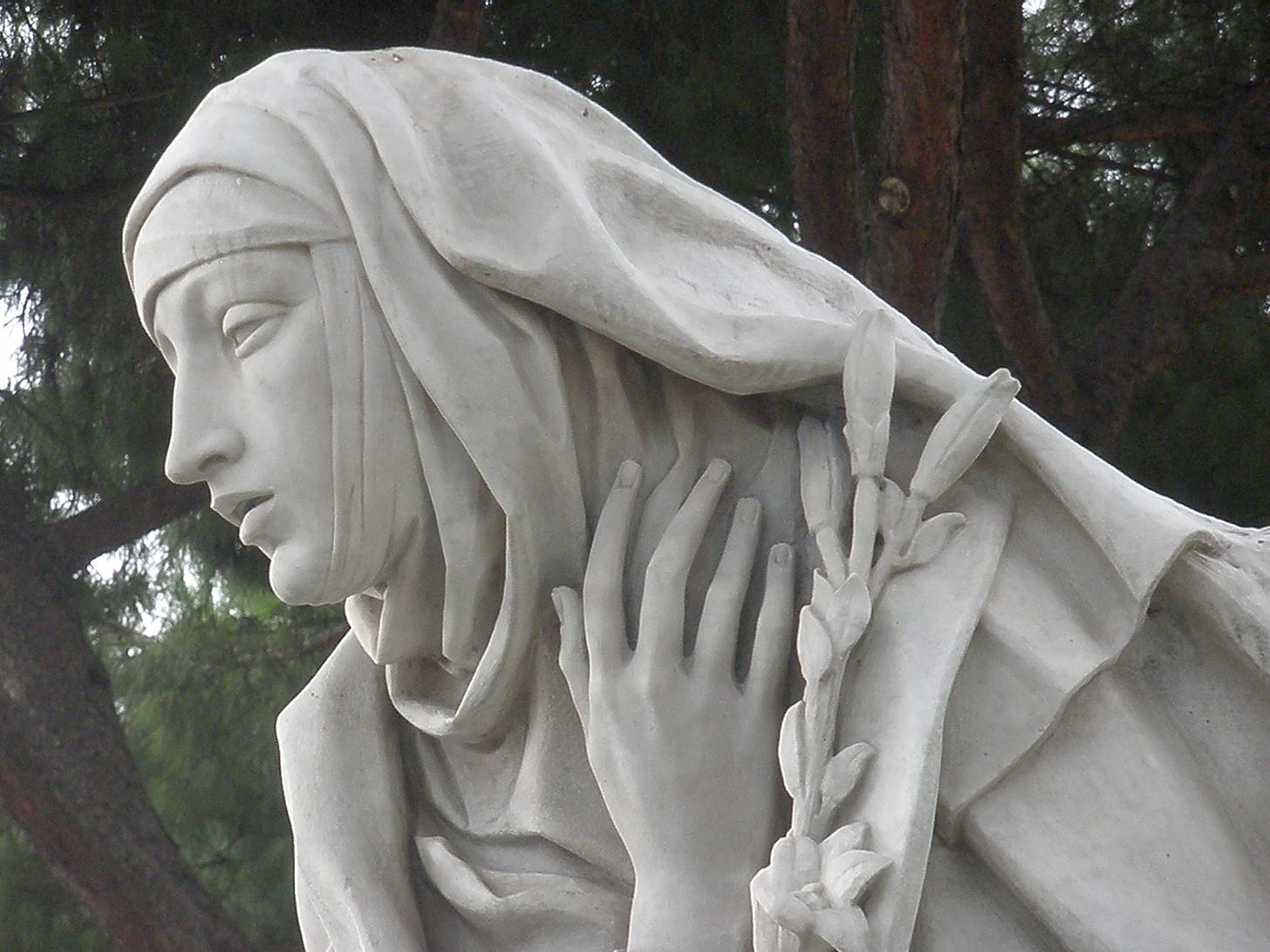 Statue in Rome of St. Catherine of Siena