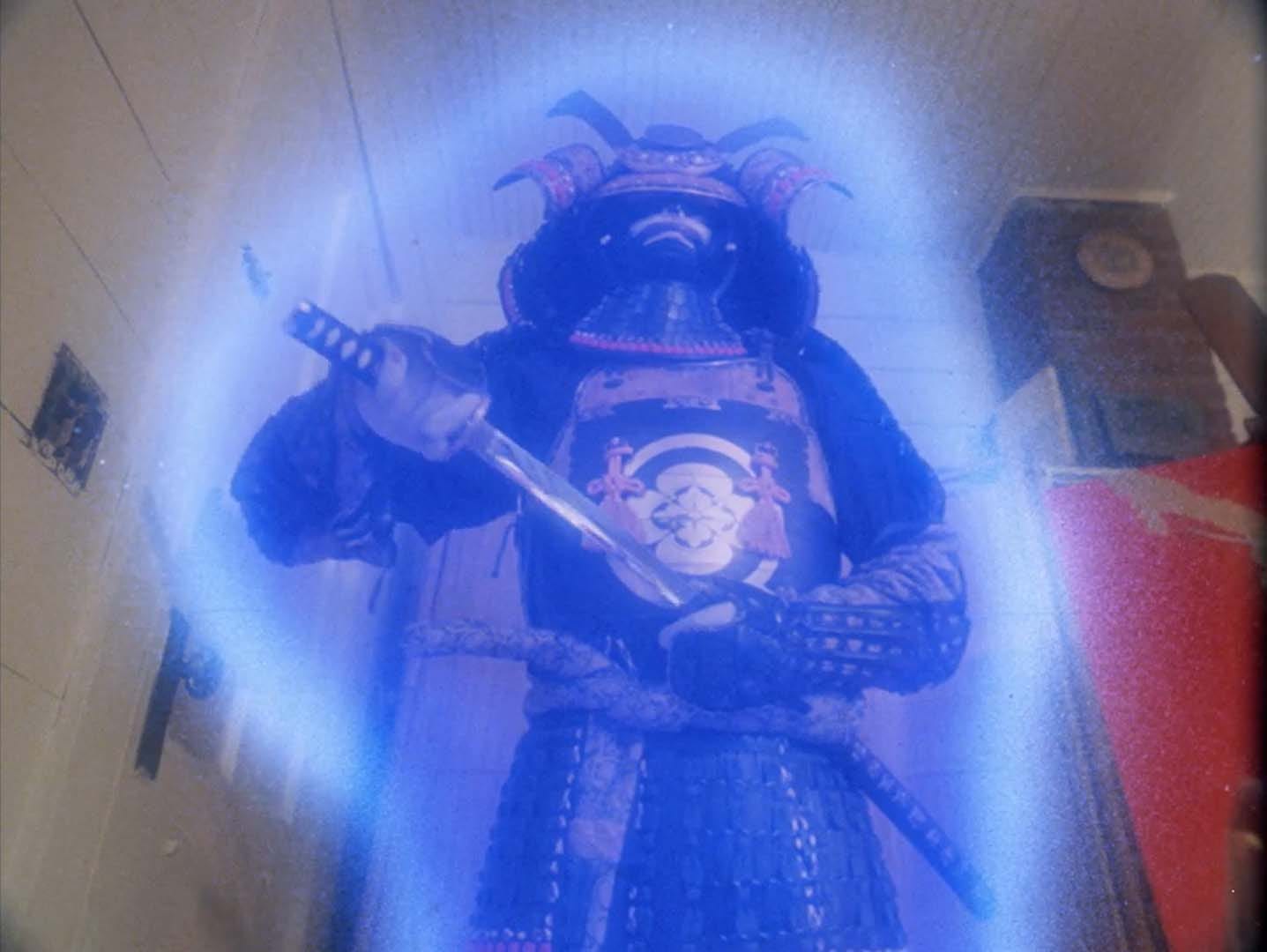 A samurai ghost stalks Wisconsin in the 1983 Christmas horror movie Blood Beat