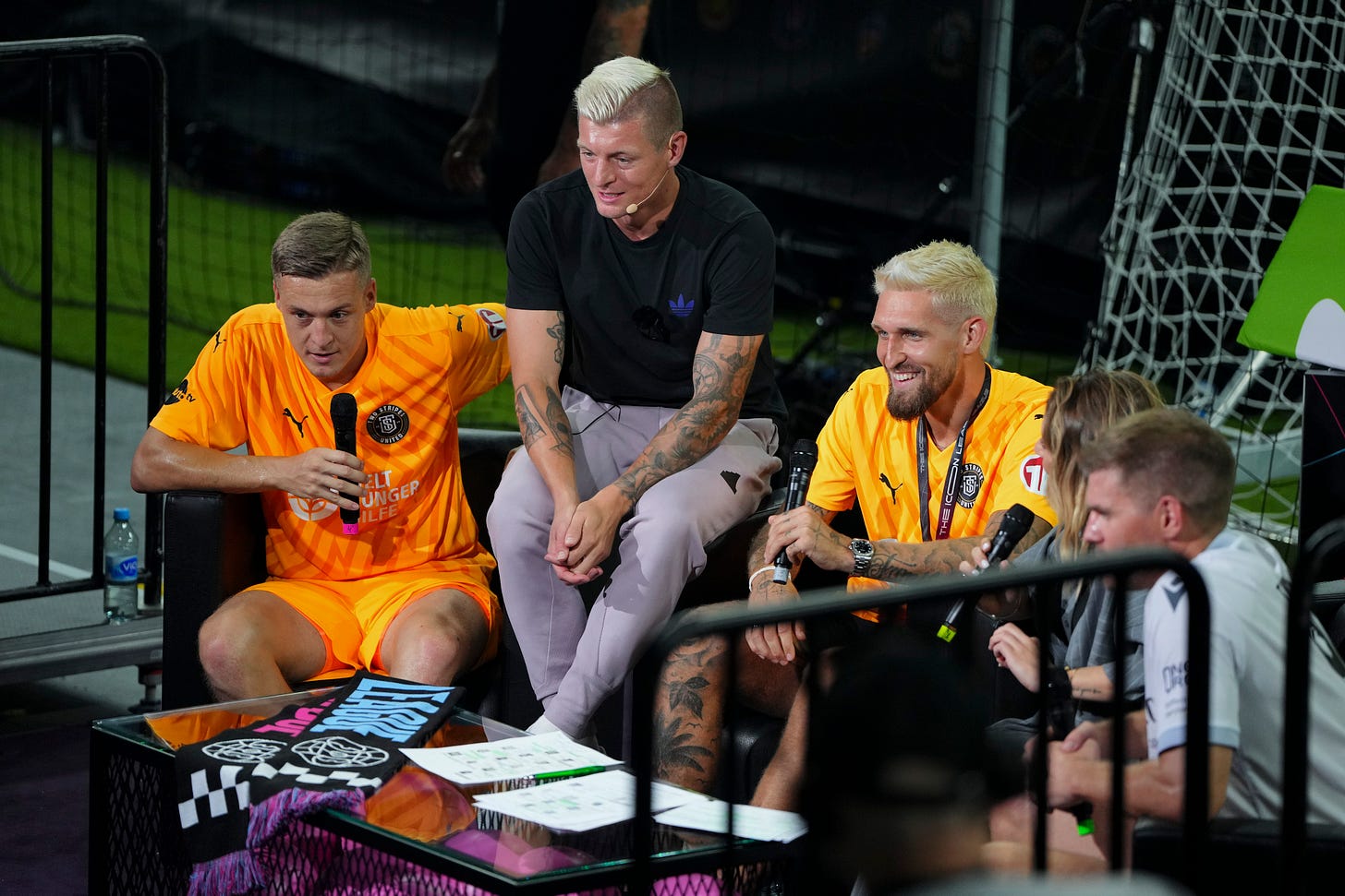 Former Real Madrid midfielder Toni Kroos taking part in an interview.