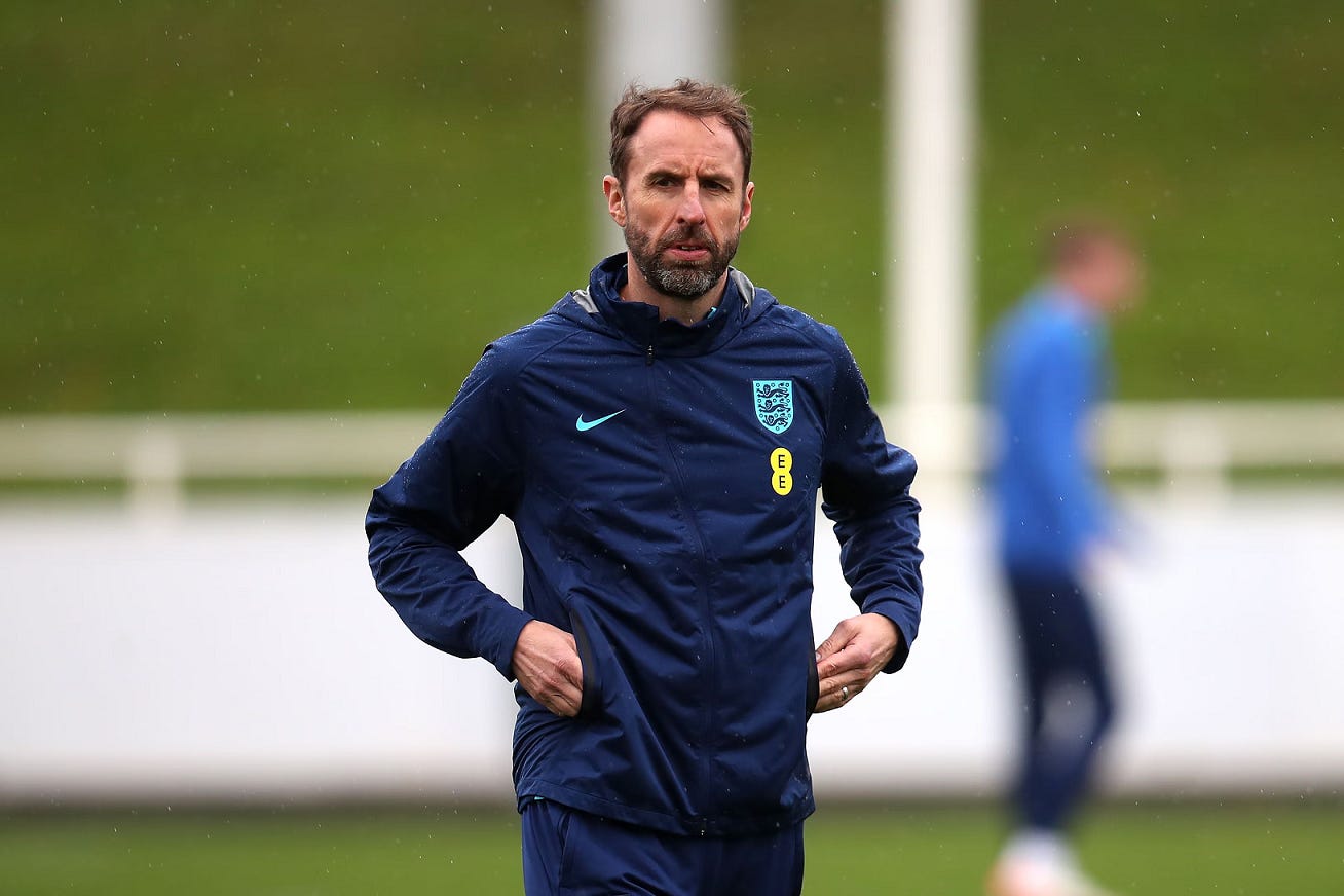 A general photo of England manager Gareth Southgate