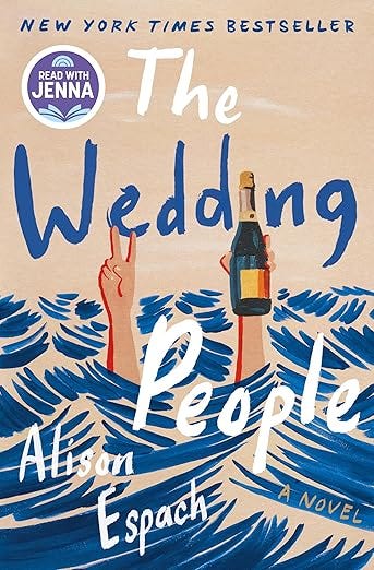 The Wedding People cover - water and arm raised with champagne bottle