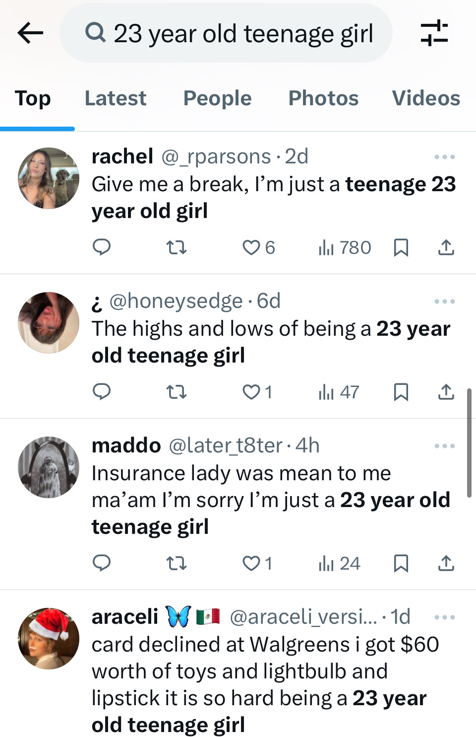 23 year old girl twitter search