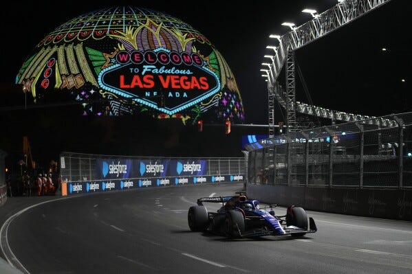 Secondary tickets surge for F1 Las Vegas Grand Prix | AP News