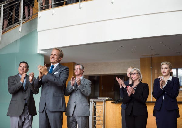 law firm applauding chuck with jimmy on better call saul 109